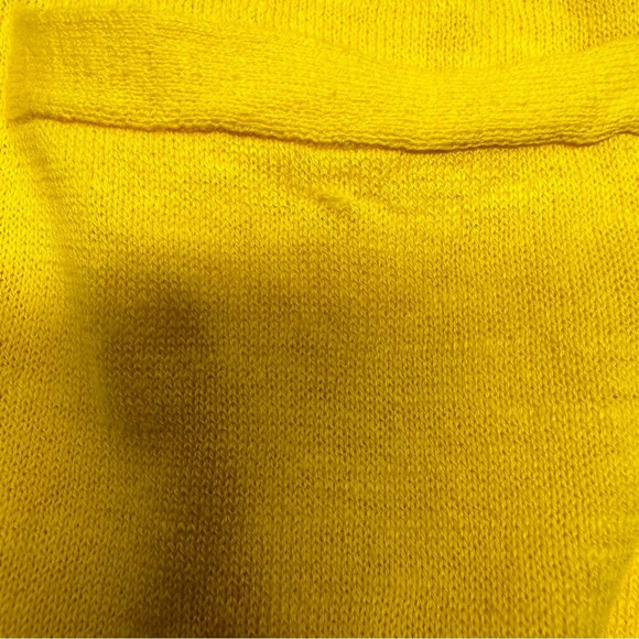 Ralph Lauren sport cotton/linen blend Yellow Cardigan Sweater vneck size L NWT - Picture 8 of 10